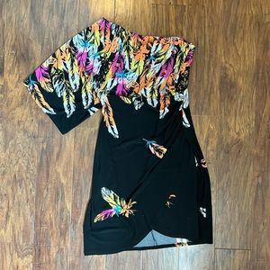 Black one shoulder dress